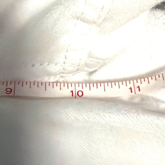 Lane Bryant Womens White Genius Fit Capri Jeans Size 18 Cotton Blend Back Pocket - Picture 7 of 8